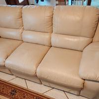 Divano 3 Posti con Seduta Relax – Color Crema