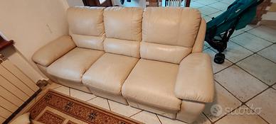 Divano 3 Posti con Seduta Relax – Color Crema