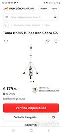 iron cobra 600 d pedale + iron cobra hh 605 hi-hat