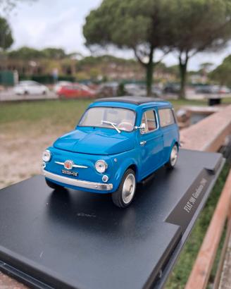 Fiat 500 Giardiniera Modellino 1/24 Diecast