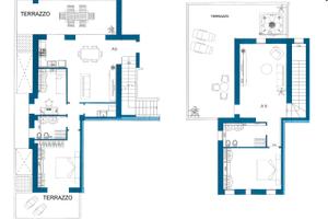 Attico con terrazzo di 80 mq