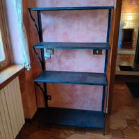 Etagere,libreria,in ferro battuto porta piante etc