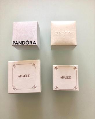 scatoline porta gioielli Pandora e Amabile