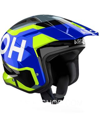 CASCO TRR II JUPITER BLUE/YELLOW GLOSS - AIROH -