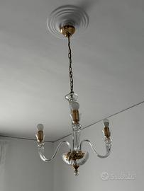 Lampadario vetro di murano