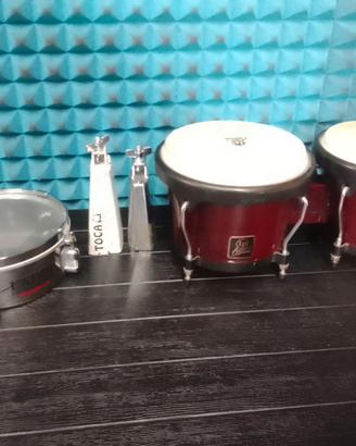 IN BLOCCO set percussioni professionali.