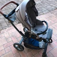 Carrozzina inglesina quad grigio +ovetto,
