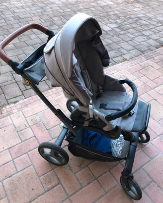 Carrozzina inglesina quad grigio +ovetto,