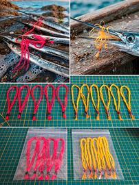 Pesca, Matassine Artigianali col. Giallo/Rosso
