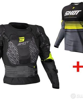 CORPETTO PETTORINA MOTO CROSS MAGLIA BAMBINO GIALL