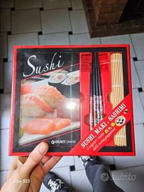 Sushi: ricette, 4 bacchette, stuoia in bambu etc