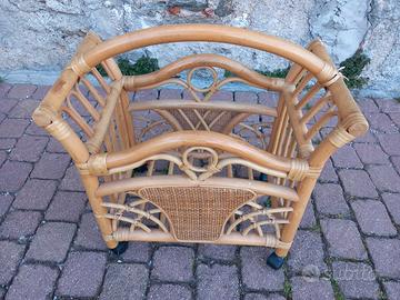 Contenitore in vimini multiuso 