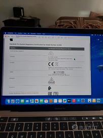 Macbook Pro A2289 Anno 2020 molto bello