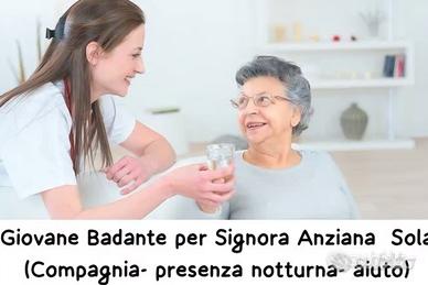 Mi rendo disponibile come badante h24 per anziana
