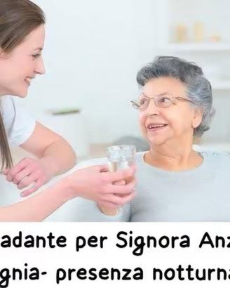 Mi rendo disponibile come badante h24 per anziana