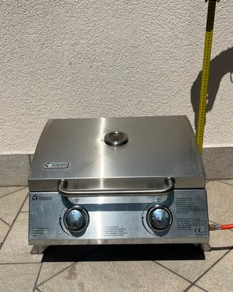 Barbecue a gas grill