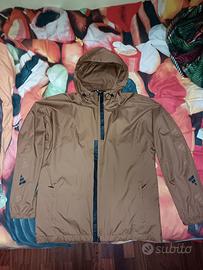 giacca antivento adidas marrone M