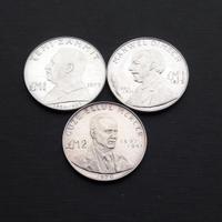 ARGENTO 987 _ 3x monete 1e2 pound 10g MALTA _ 30g