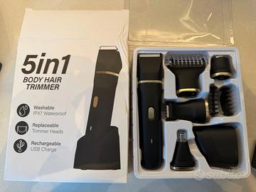 Rasoio regolabarba corpo 5 in 1 impermeabile