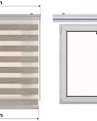 Tenda rullo per interni Giorno e Notte  alluminio