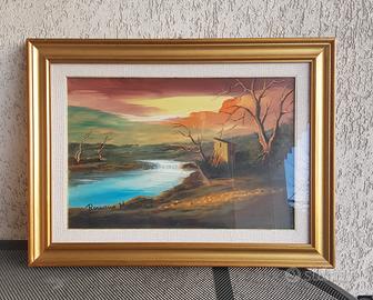 Romano Mussolini quadro 60x40