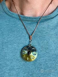 Collana Handpan con Pietra Naturale Artigianale