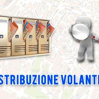 Distribuzione pubblicitaria, volantinaggio con gps