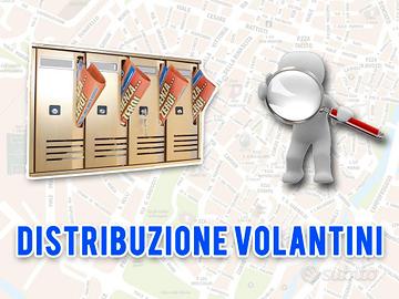 Distribuzione pubblicitaria, volantinaggio con gps