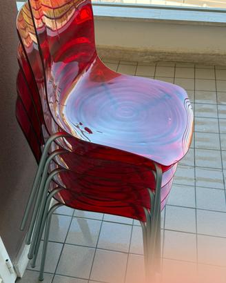 6 sedie calligaris