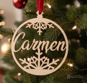 palle di natale personalizzate segna posto