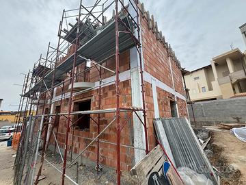 Nuova villetta in fase di realizzazione