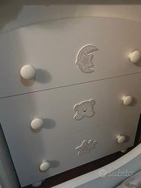 cassettiera bianca Italbaby