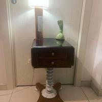 tavolino inizio 900 in legno massello con alette