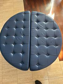 Pouf in pelle