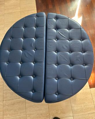 Pouf in pelle