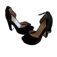 Scarpe Donna Décolleté nero con tacco 36