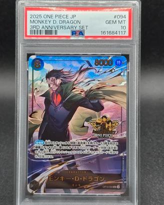 PSA 10 Monkey D. Dragon OP12-094 3rd Anniversary 