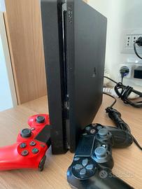Play Station 4 1Tb SLIM, Nera + 2 Joypad + Giochi