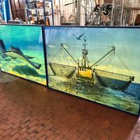 2 quadri luminosi da arredo usati