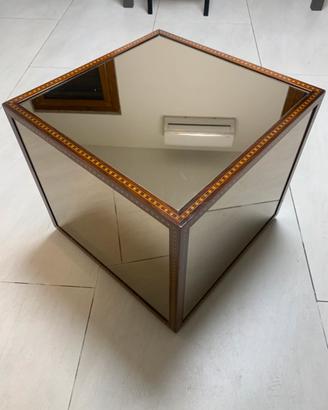 Tavolino Carpanelli con specchi e vano interno