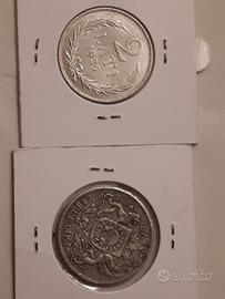 2 monete argento lettonia