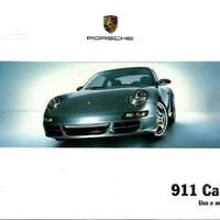 Porsche 997 Carrera 4.Libretto uso manutenzione