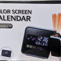 Orologio sveglia calendario con proiettore laser