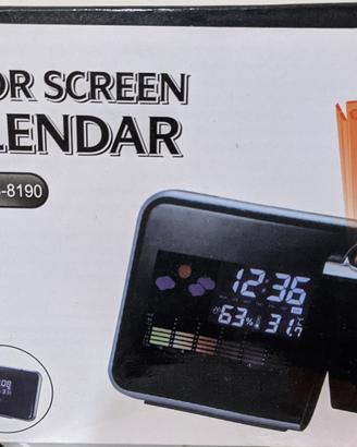 Orologio sveglia calendario con proiettore laser