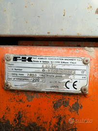 Escavatore Fiat-Kobelco e70sr