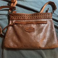 Borsa Bayside pelle e argento