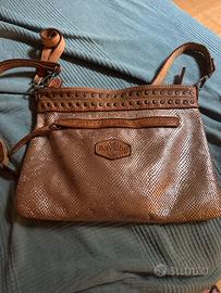 Borsa Bayside pelle e argento