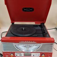 Stereo Giradischi Encoding TREVI TT 1062 E Rosso