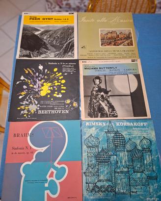 6 vinili vintage anni 1960 1970