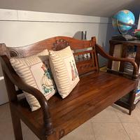 panca in legno antico teak